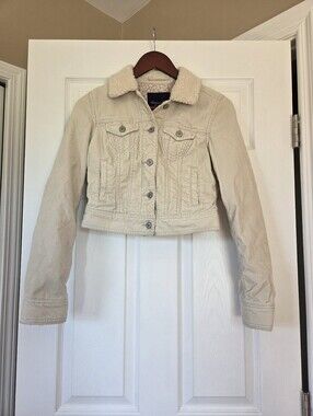 AEO crop corduroy jacket